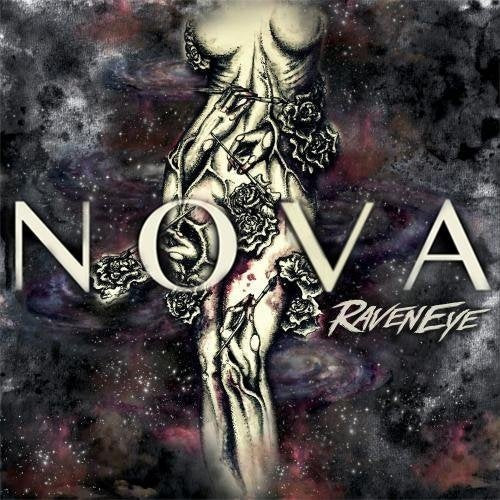 Album cover art featuring a stylized human torso entwined with roses against a space background.
