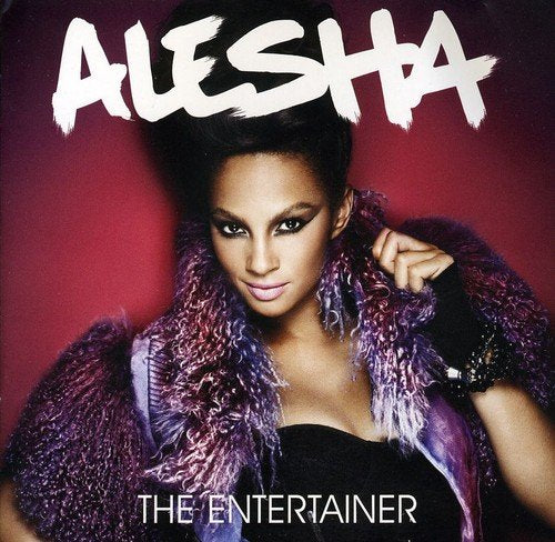 Alesha Dixon album cover, portrait of the singer in purple fur.
