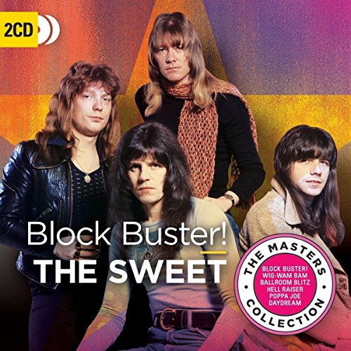 CD cover for The Sweet’s “Block Buster!” featuring a band portrait.
