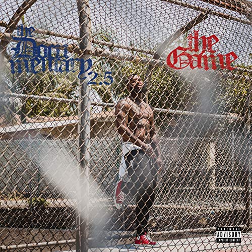 Album cover for “The Game - The Documentary 2.5” featuring a man by a fence.