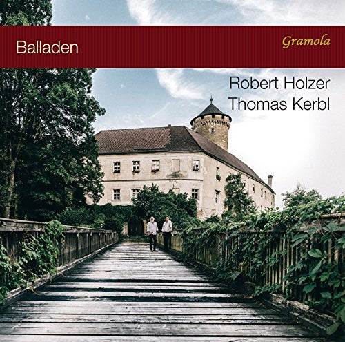CD cover: castle view with two figures on a wooden bridge.