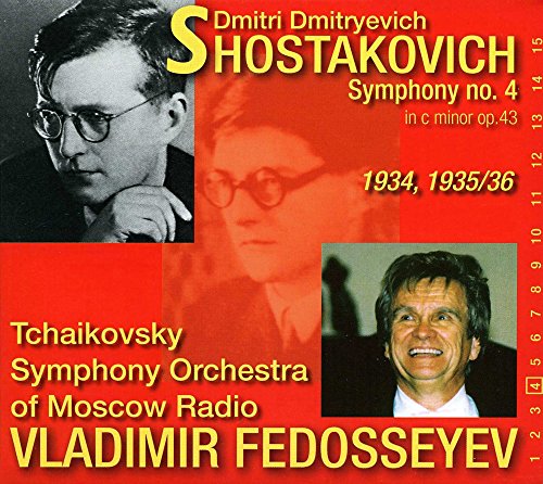 CD cover featuring portraits of composers Shostakovich and Fedosseyev.