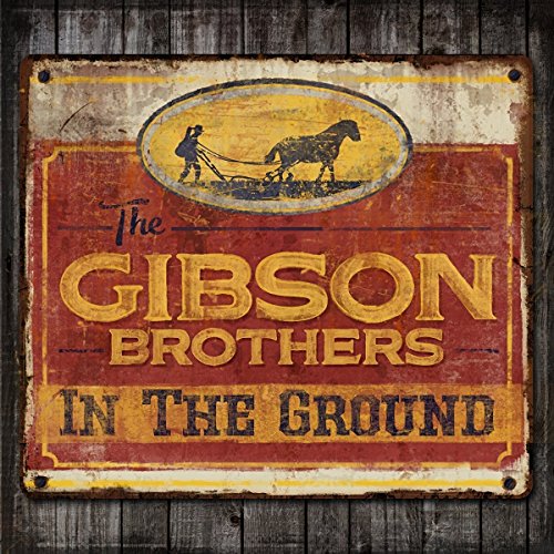 CD cover for The Gibson Brothers' "In the Ground" with farm imagery.