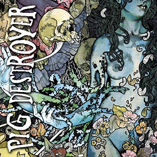 Album cover for Pig Destroyer’s “Phantom Limb” featuring surreal, macabre artwork.