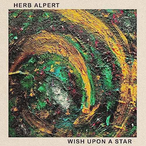 Herb Alpert's "Wish Upon A Star" CD cover, abstract gold swirl design.