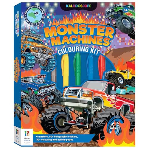 Kaleidoscope Colouring Kit Monster Trucks
