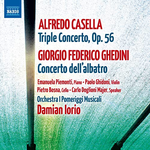 CD cover for Alfredo Casella and Giorgio Ghedini orchestral concertos.