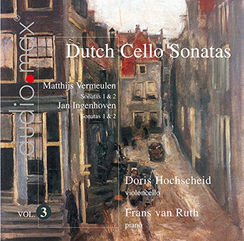 CD cover with a painting of a Dutch street scene and text.