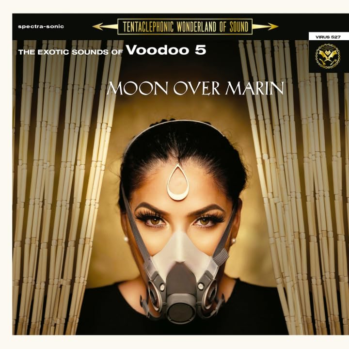 Vinyl album cover for Voodoo 5, featuring a woman with a mask.