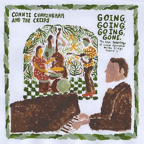 Painted album cover for Connie Cunningham And The Creeps’ “Going. Going. Gone.”