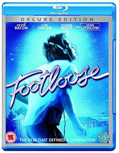 Footloose Blu-ray cover featuring Kevin Bacon and the film’s title.