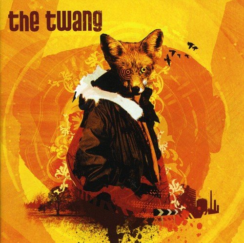 CD cover: fox in a coat against an orange, textured background.
