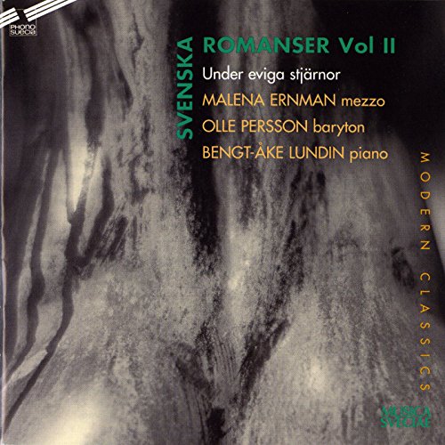 CD cover for āRomantic Swedish Vocal Works Vol. 2ā with blurry landscape.