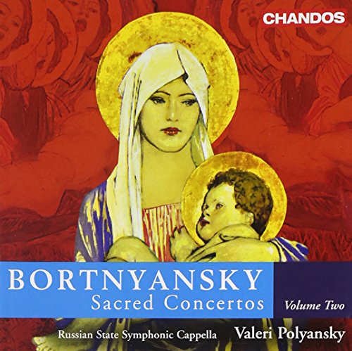 CD cover depicting Madonna and Child in golden halos on red background.