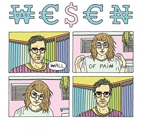 CD cover art: comic-style illustration of four people with glasses.