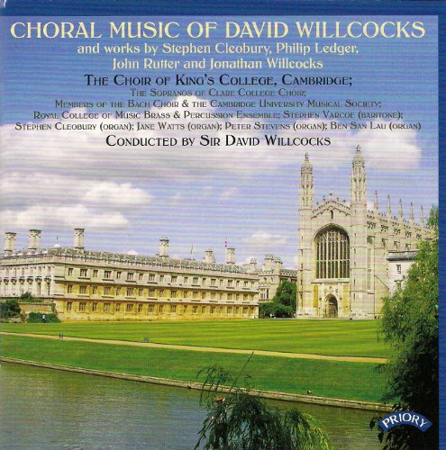 CD cover featuring King’s College, Cambridge, and choral music composers’ names.