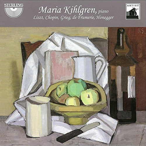 CD cover featuring a still life painting of fruit and bottles.