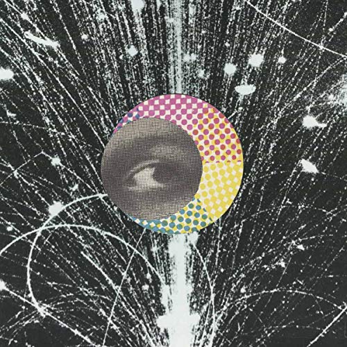 Album cover with a central eye within a colorful, dotted circle.