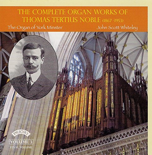 CD cover featuring a portrait and the large organ of York Minster.