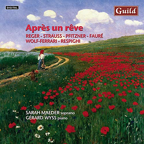 CD cover: poppy field with a winding path and distant figures.