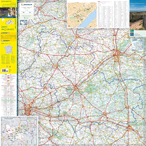 Loiret Loir-et-Cher - Michelin Local Map 318 : Map