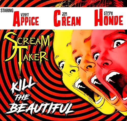 CD cover for “Scream Taker - Kill The Beautiful” with distorted faces.