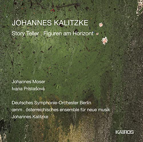 CD cover for "Story Teller" by Johannes Kalitzke, abstract green texture.