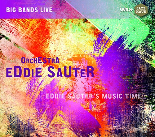 CD cover for “Eddie Sauter’s Music Time” with colorful abstract brushstrokes.