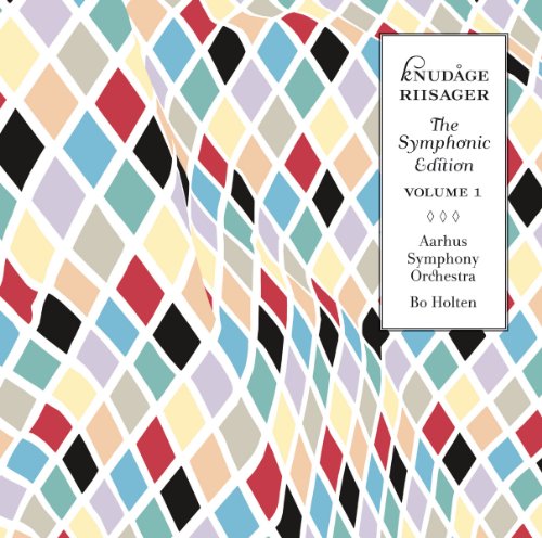 CD cover for Riisager’s “Symphonic Edition Volume 1” with geometric pattern.