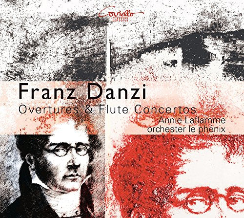 CD cover for Franz Danzi’s overtures and flute concertos, with portrait.