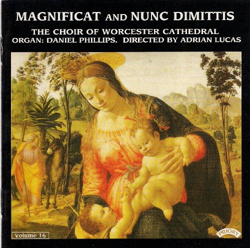 CD cover: Renaissance painting of Madonna and Child, black background.