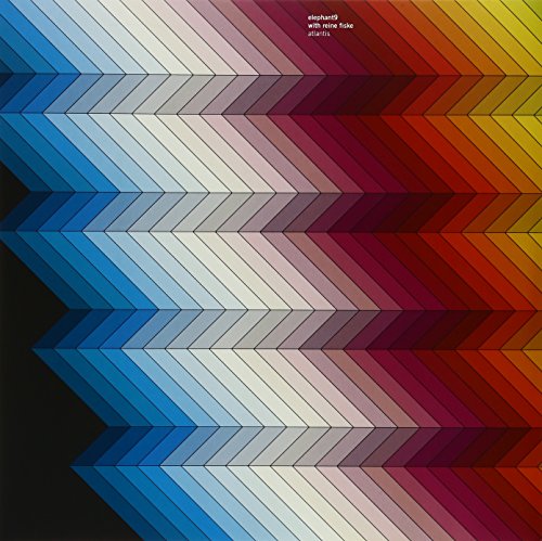Album cover with a colorful, geometric chevron pattern.