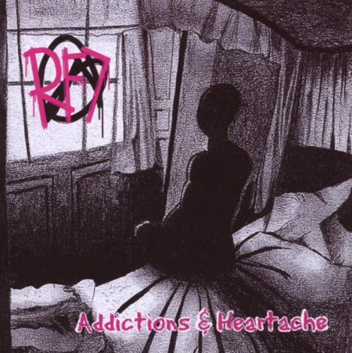 CD cover: Silhouette of a person in bed, distressed artwork.