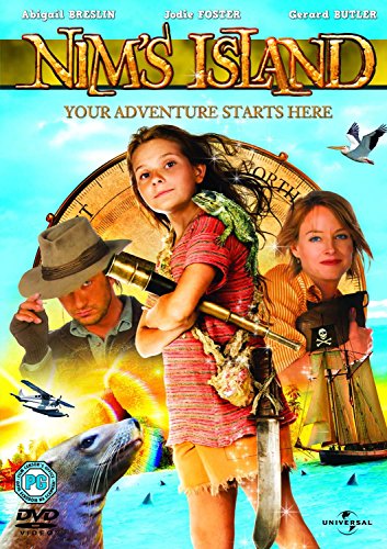 Nim's Island DVD cover featuring Abigail Breslin, Jodie Foster, and Gerard Butler.