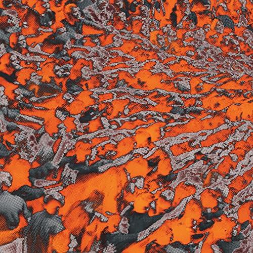 Abstract orange and gray textured vinyl record cover art.