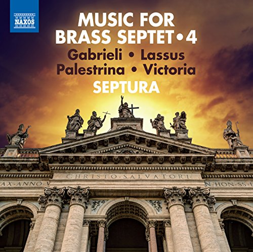 CD cover with a baroque building facade and sculptures under a sunset.