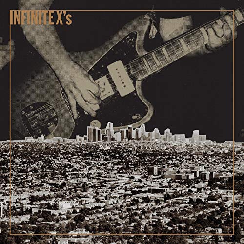 Album cover featuring a guitar player over a city skyline.