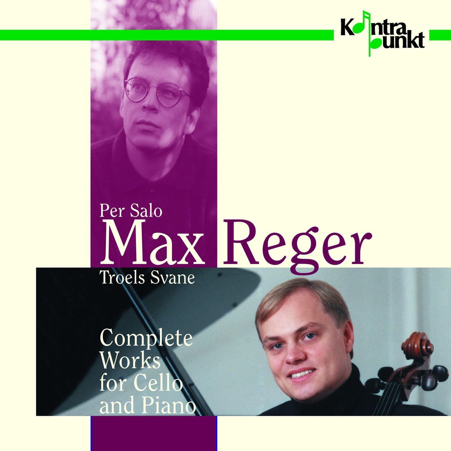 CD cover featuring portraits of two men and text: "Max Reger Complete Works".