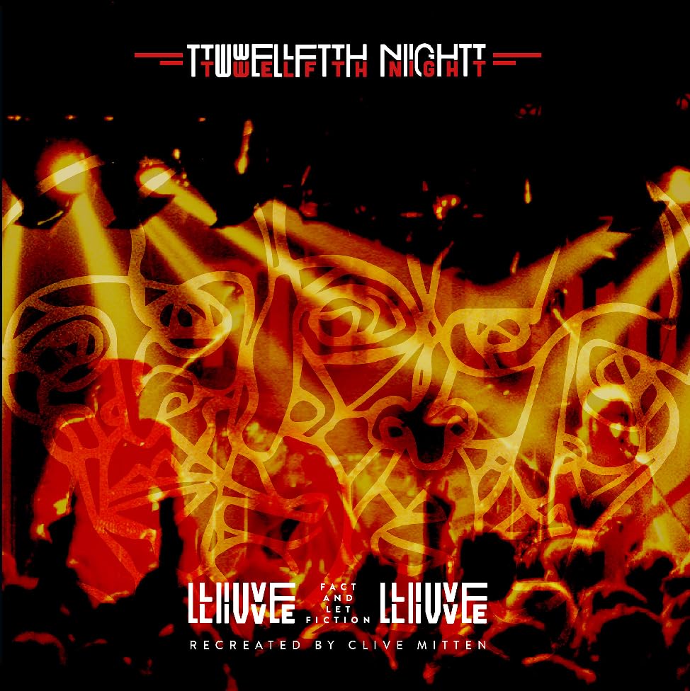 CD cover for “Twelfth Night” by Clive Mitten, with abstract red design.