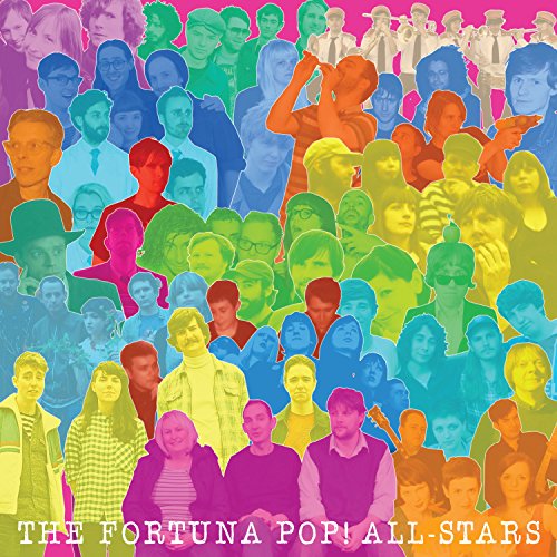 Album cover featuring a colorful collage of many faces and band name text.