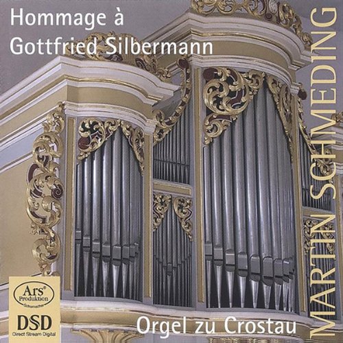 CD cover featuring a baroque pipe organ, gold lettering, and text.