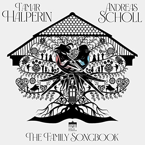 CD cover: black and white illustration of birds within a house shape.