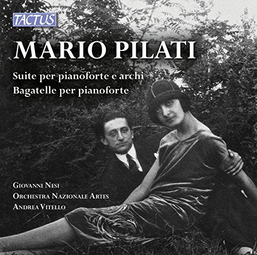 CD cover featuring a black and white portrait of Mario Pilati and a woman.