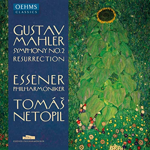 CD cover for Mahler’s Symphony No. 2 with sunflower artwork.