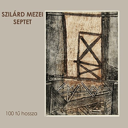 CD cover with a sketched window frame and abstract geometric shapes.