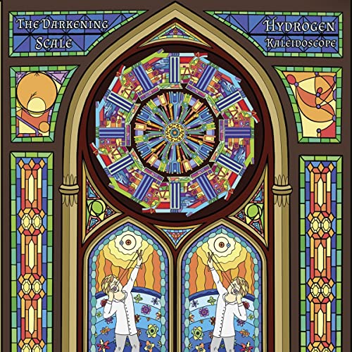 CD cover: stained-glass style artwork with figures and a colorful kaleidoscope.