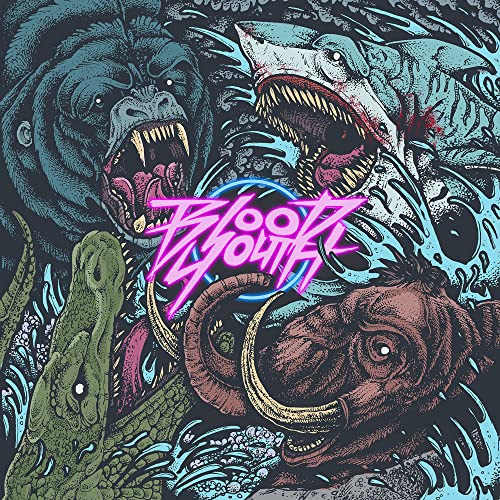 CD cover with aggressive animal illustrations and neon pink text.
