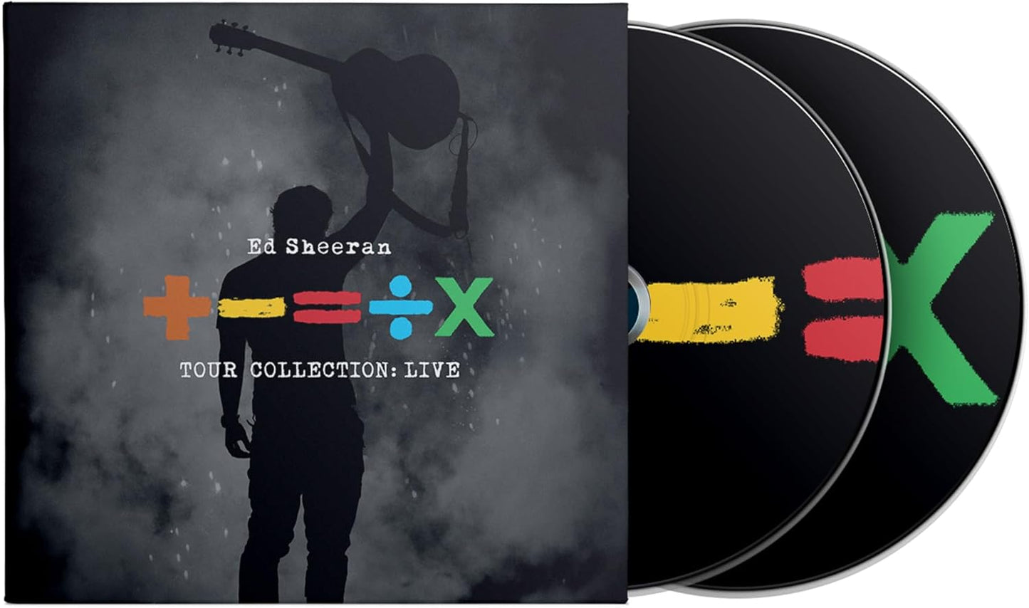 Ed Sheeran live album cover and two compact discs.