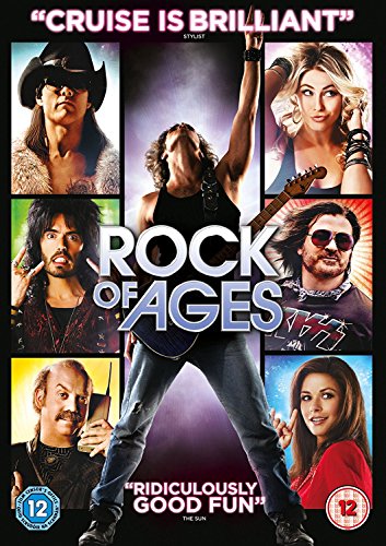 Rock of Ages" DVD cover featuring a collage of musicians and actors.