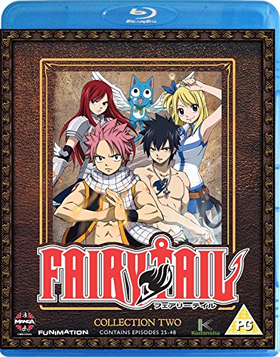 Blu-ray cover for "Fairy Tail: Collection 2" featuring anime characters.